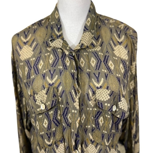 Adini Tunic Top Block Print Rayon Gauze - Picture 5 of 14